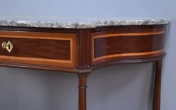 Console en acajou et marbre, époque Louis XVI – fin XVIIIe