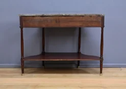 Console en acajou et marbre, époque Louis XVI – fin XVIIIe