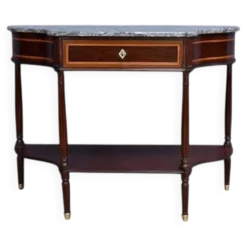 Console en acajou et marbre, époque Louis XVI – fin XVIIIe