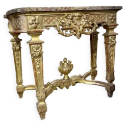 Console en bois doré