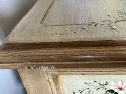 console en bois exotique un tiroir