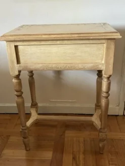 console en bois exotique un tiroir