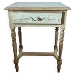 console en bois exotique un tiroir