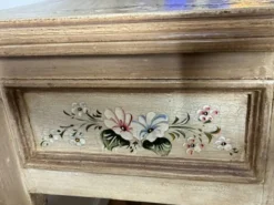 console en bois exotique un tiroir