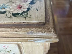 console en bois exotique un tiroir