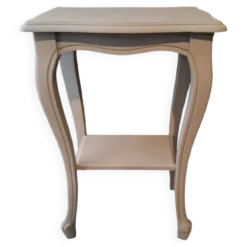 Console en bois peint coloris gris avec un plateau inférieur 1920
