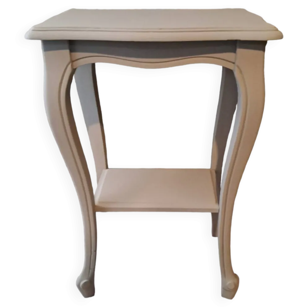 Console en bois peint coloris gris avec un plateau inférieur 1920