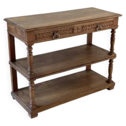 Console en chêne massif style Henri II