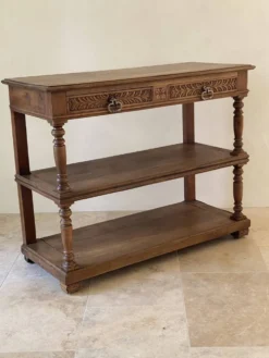 Console en chêne massif style Henri II