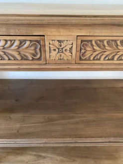 Console en chêne massif style Henri II