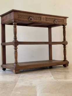 Console en chêne massif style Henri II