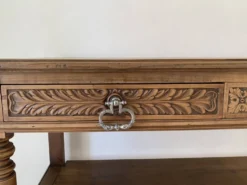 Console en chêne massif style Henri II