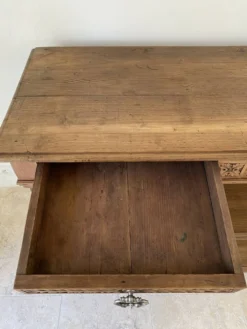 Console en chêne massif style Henri II