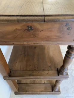 Console en chêne massif style Henri II