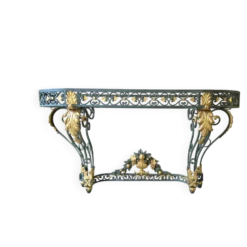 Console en fer forgé de style Louis XV, XIXÈME