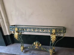 Console en fer forgé de style Louis XV, XIXÈME