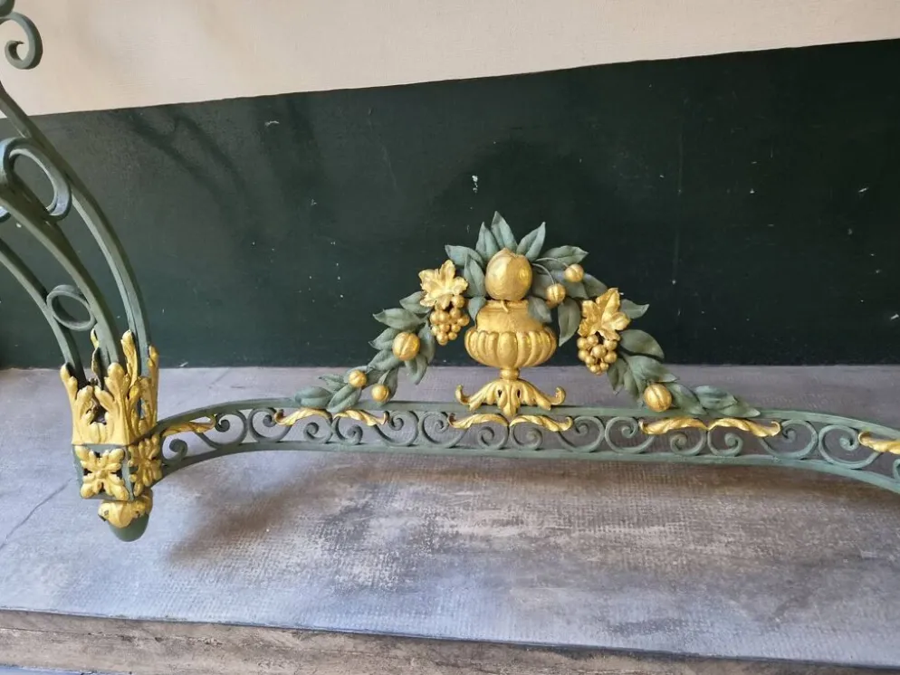 Console en fer forgé de style Louis XV, XIXÈME