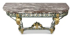 Console en fer forgé de style Louis XV, XIXÈME