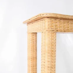 Console en osier tressé