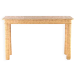 Console en osier tressé