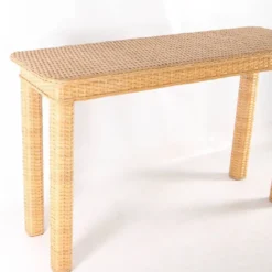 Console en osier tressé