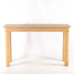 Console en osier tressé