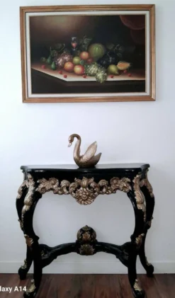 Console en papier mâché style Napoléon III