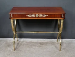 Console en placage d’acajou, style Empire – 1re partie XXe