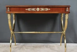 Console en placage d’acajou, style Empire – 1re partie XXe