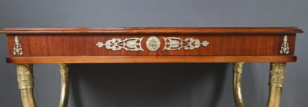 Console en placage d’acajou, style Empire – 1re partie XXe