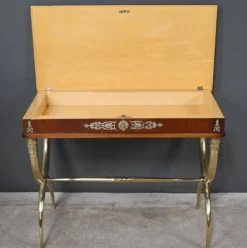 Console en placage d’acajou, style Empire – 1re partie XXe