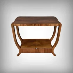 Console en placage de noyer, style art déco – XXe