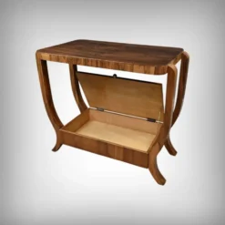 Console en placage de noyer, style art déco – XXe
