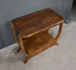 Console en placage de noyer, style art déco – XXe