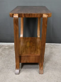 Console en placage de noyer, style art déco – XXe