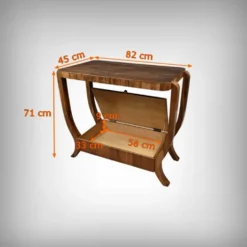 Console en placage de noyer, style art déco – XXe