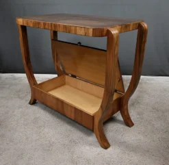 Console en placage de noyer, style art déco – XXe