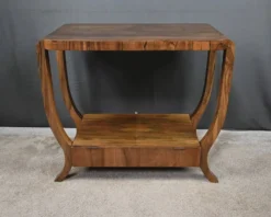 Console en placage de noyer, style art déco – XXe