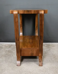 Console en placage de noyer, style art déco – XXe