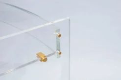 Console en plexiglas des années 70 de David Lange