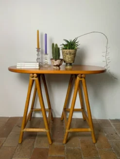 Console en rotin 70’