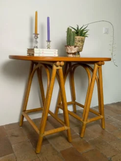 Console en rotin 70’