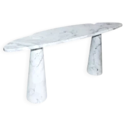 Console Eros en marbre de Carrare blanc par Angelo Mangiarotti pour Skipper, années 1970