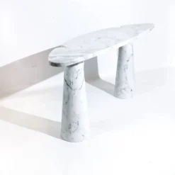 Console Eros en marbre de Carrare blanc par Angelo Mangiarotti pour Skipper, années 1970