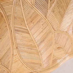 Console « feuilles » en rotin