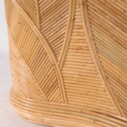 Console « feuilles » en rotin