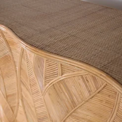 Console « feuilles » en rotin