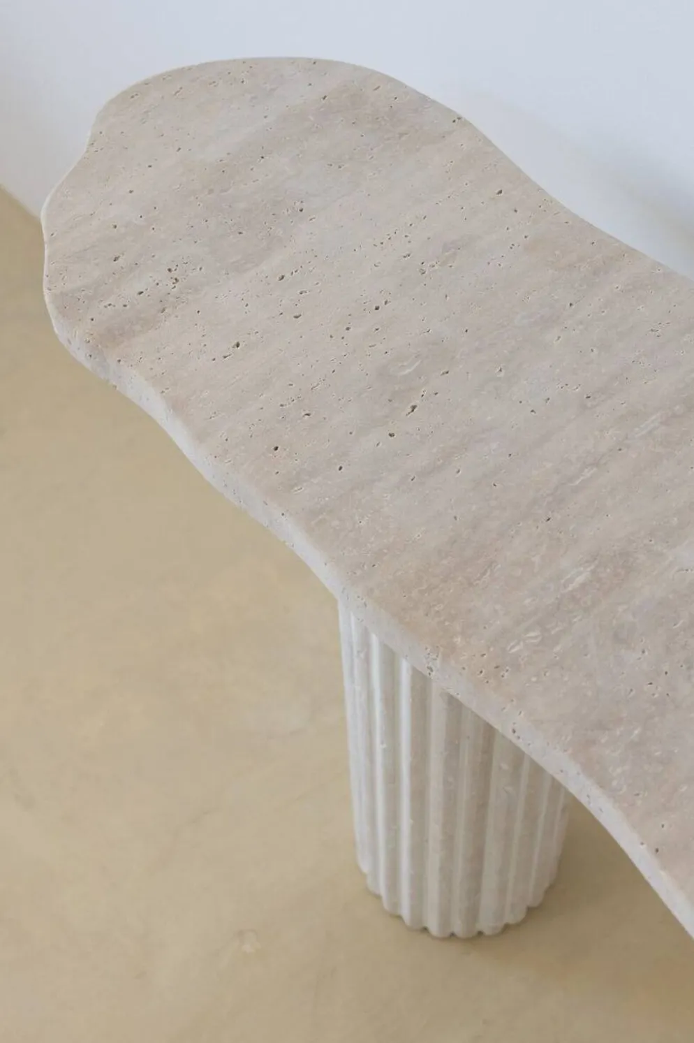 Console irrégulière Venus 130x30 cm - Travertin Naturel