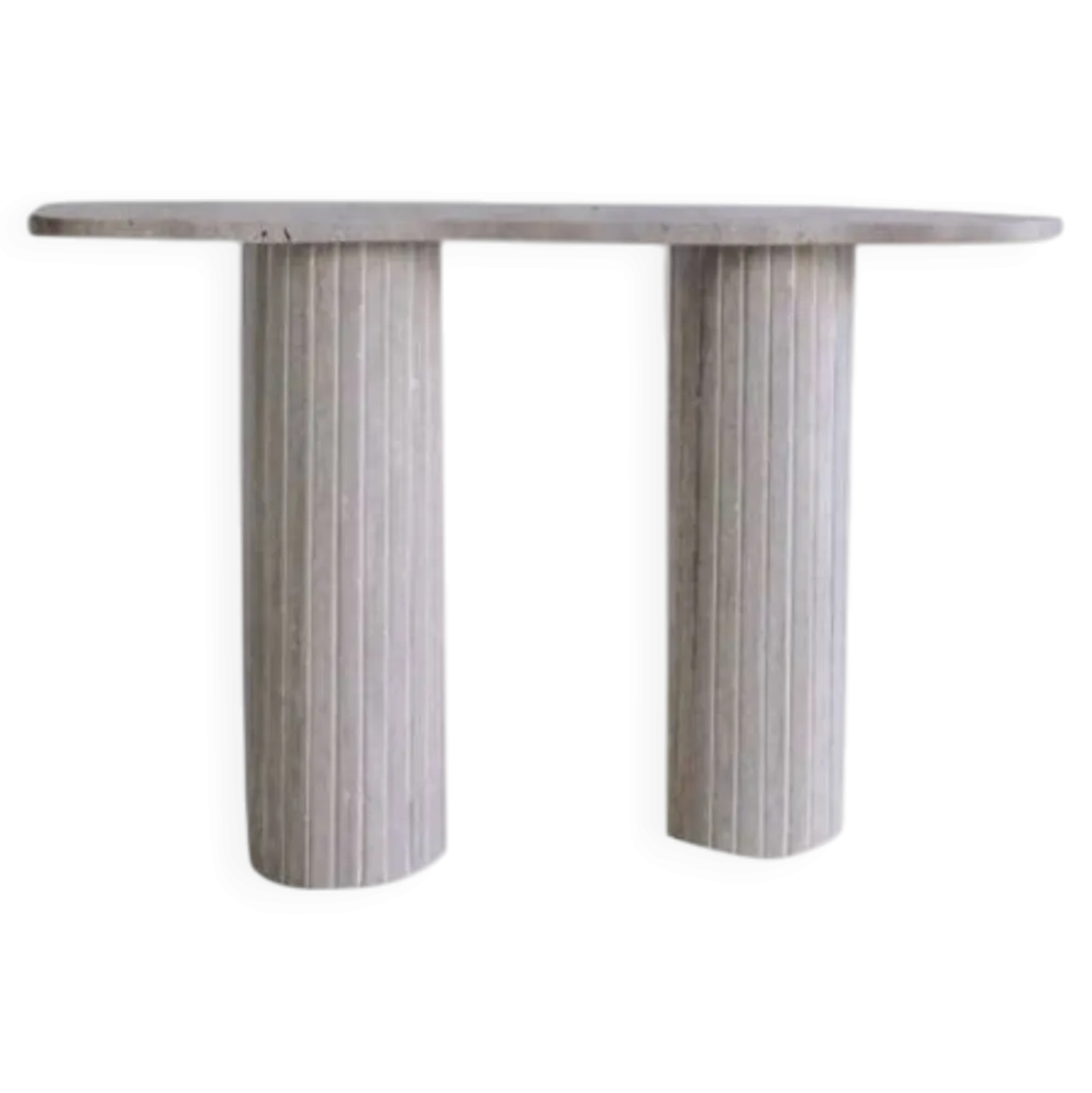 Console irrégulière Venus 130x30 cm - Travertin Naturel