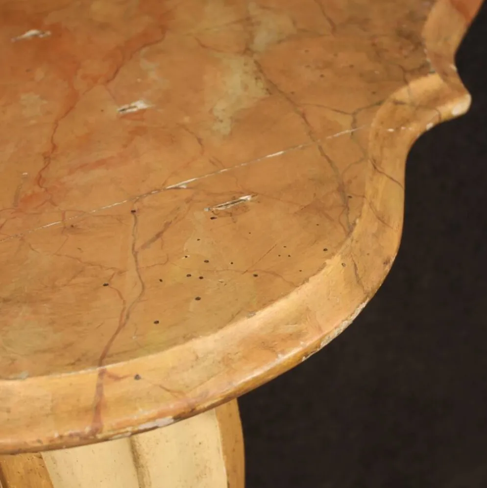 Console italienne laquée et peinte du XXe siècle